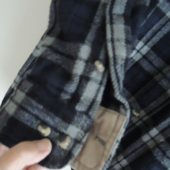 Mens Shirt Jacket Size 2XLT Elkmont Outfitters Heavyweight Cotton Plaid Shacket - Picture 4 of 9